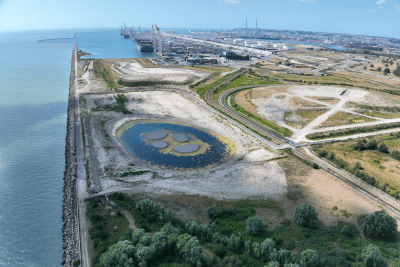 Zone humide créée à proximité de Port 2000 _ Mesures ENV chatière - Agrandir l'image 1 sur 3, fenêtre modale